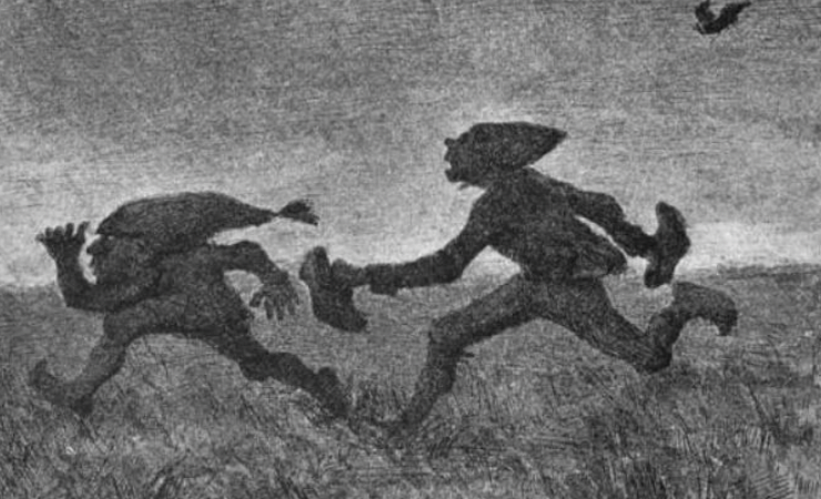 to nisse
                                                         løber rundt i tusmørket, de kom ude for at stjæle sko, en scene så umindelig som nogen anden, 
                                                        men som er truet af moderniteten!